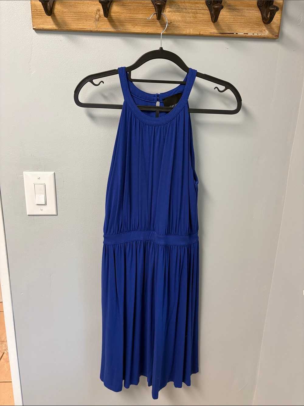 Cynthia Rowley Royal Blue Halter Mini Dress